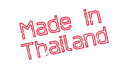 Made In Thailand rubber stamp. Grunge design with dust scratches. Effects can be easily removed for a clean, crisp look. Color is easily changed.