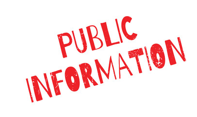 Fototapeta premium Public Information rubber stamp. Grunge design with dust scratches. Effects can be easily removed for a clean, crisp look. Color is easily changed.