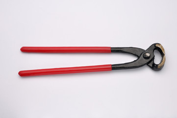 pliers on white background