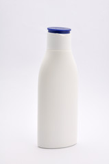 Plastic bottle on white background