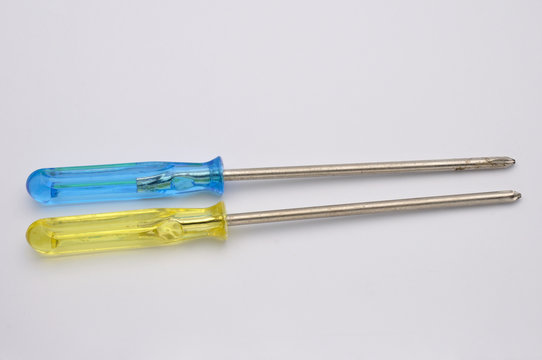 screwdriver on white background