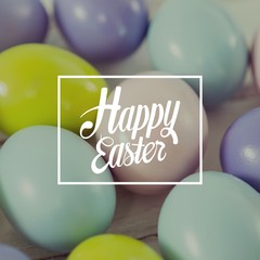Composite image of happy easter