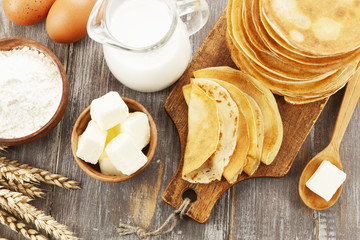 Pancakes with butter