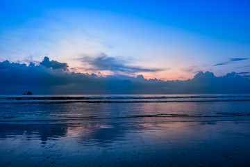 Sea view after sunset
