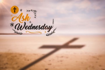 Composite image of easter message