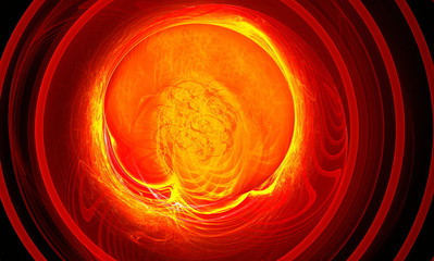 Another supernova near foreground as the storming ball