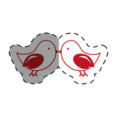 cute bird isolated icon