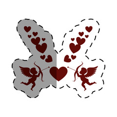 love card with cupid angel