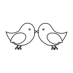 cute bird isolated icon