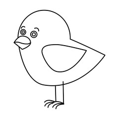 cute bird isolated icon