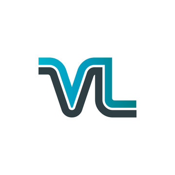 Initial Letter VL Linked Design Logo