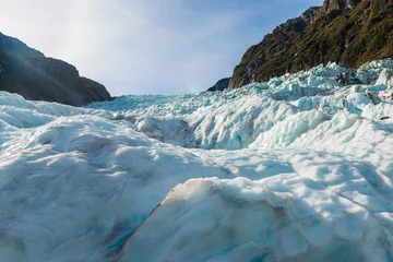 Deurstickers Gletsjers Fox-gletsjers Zuidelijk eiland, Nieuw-Zeeland