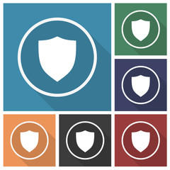 Button - Set - Schatten - Schild