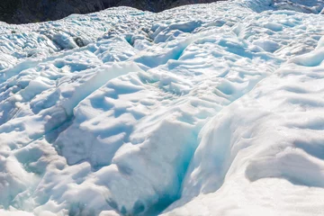 Verduisterende gordijnen Gletsjers Fox gletsjers close-up, zuidelijk eiland, Nieuw-Zeeland