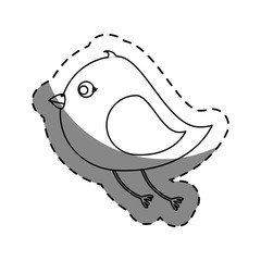cute bird isolated icon
