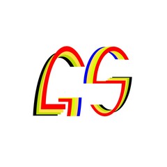 Fototapeta premium letter GS logo vector