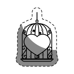 cage with heart icon