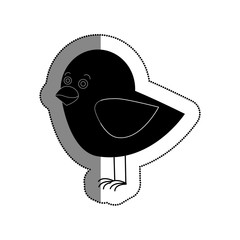 cute bird isolated icon