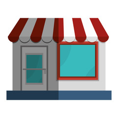 store building front isolated icon