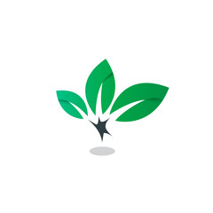 Abstract Nature Design Logo Concept