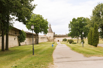 Kremlin in the city of Pskov.