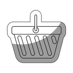 shopping basket isolated icon
