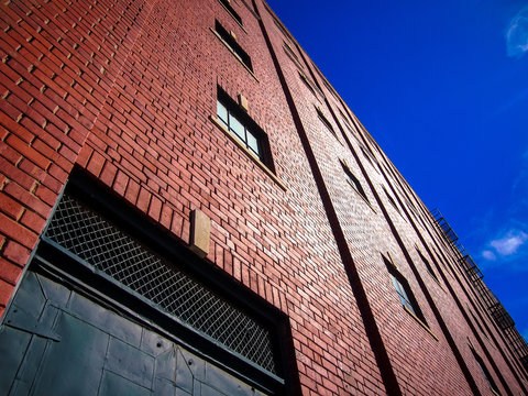 Tall Brick Building Skyline View