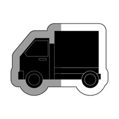delivery truck isolated icon
