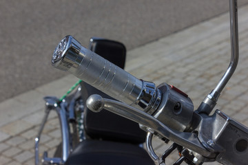 Fototapeta na wymiar chrome bike parts