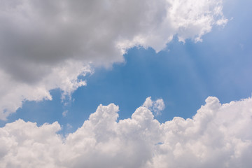 Blue sky with clouds