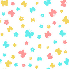 butterflies and flowers