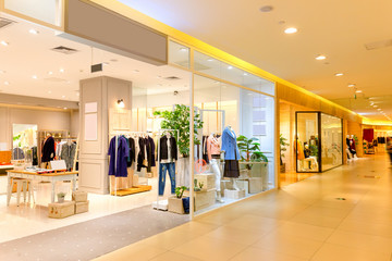 interior of shopping mall - 143632490