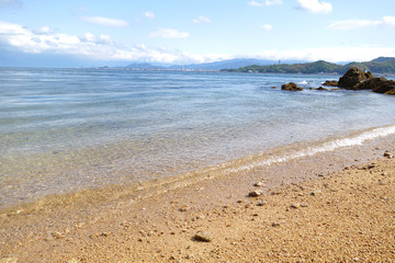 島の砂浜