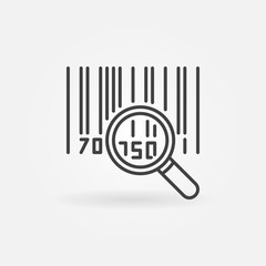 Barcode outline icon