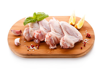 Raw chicken wings