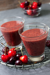 Cherry smoothies