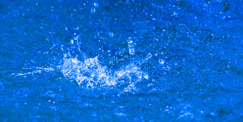 Sparkling blue water