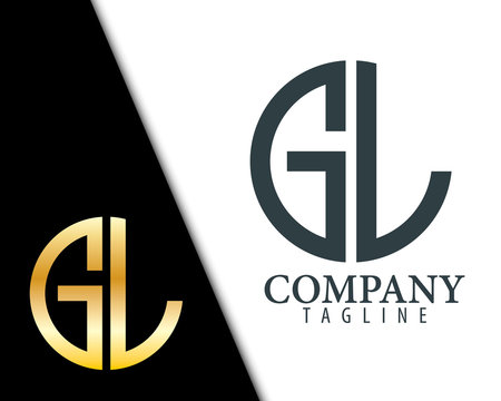 Initial Letter GL With Linked Circle Logo