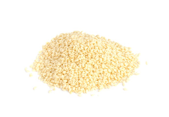 White Sesame Seeds Isolated