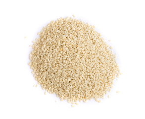 White Sesame Seeds Isolated