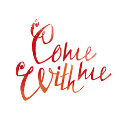 watercolor lettering