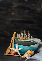 Summer vacation table setting