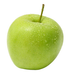 Green apple isolated on white background