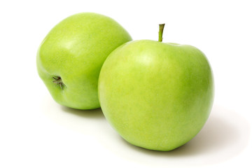 Green apple isolated on white background