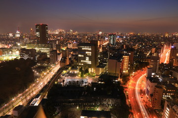 Obraz premium Tokyo night view