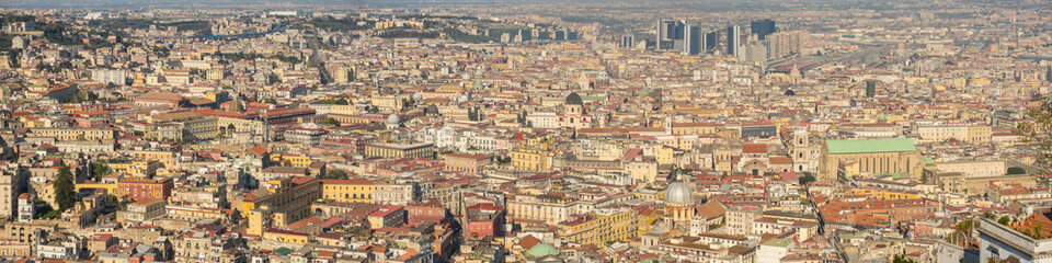 Fototapeta na wymiar Napoli, Italy. Wonderful landscape on the city and its districts
