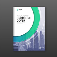 Fototapeta premium Business brochure cover design layout. Good for corporate catalog, annual report, poster or flyer.