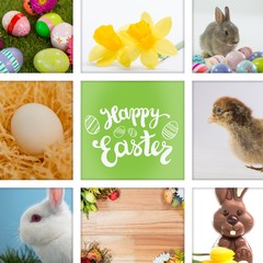 Composite image of happy easter