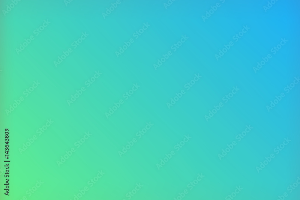 Fototapete blue green color gradient vector background,simple form and blend of color spaces as contemporary ba