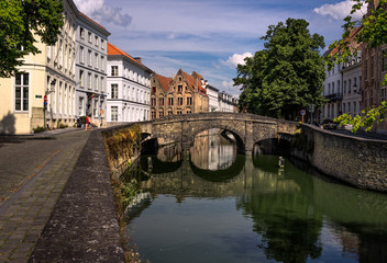 Fototapeta premium City. Bridge. Bruges.